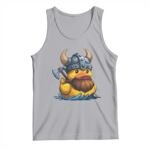 Rubber Duck Viking Warrior Norse Mythology Tank Top TS11 Athletic Heather Print Your Wear