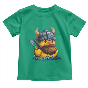Rubber Duck Viking Warrior Norse Mythology Toddler T Shirt TS11 Irish Green Print Your Wear