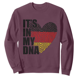 German Pride Sweatshirt It Is In My DNA Patriotic Germany Flag TS11 Maroon Print Your Wear