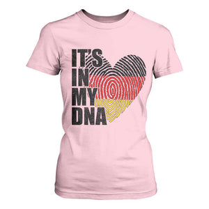 German Pride T Shirt For Women It Is In My DNA Patriotic Germany Flag TS11 Light Pink Print Your Wear