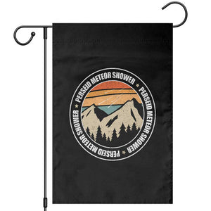 Perseid Meteor Shower Garden Flag Shooting Stars Astronomy Vintage Retro Mountain TS11 Black Print Your Wear