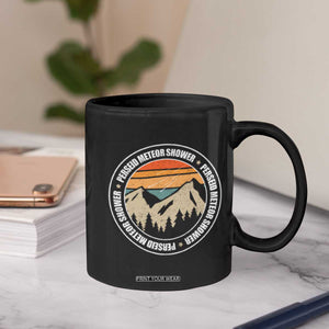 Perseid Meteor Shower Coffee Mug Shooting Stars Astronomy Vintage Retro Mountain TS11 Print Your Wear