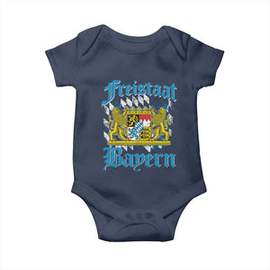 Freustaat Bayern Baby Onesie Bavaria German Munich Oktoberfest TS11 Navy Print Your Wear