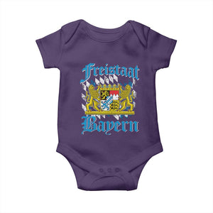 Freustaat Bayern Baby Onesie Bavaria German Munich Oktoberfest TS11 Purple Print Your Wear
