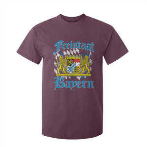 Freustaat Bayern T Shirt For Kid Bavaria German Munich Oktoberfest TS11 Maroon Print Your Wear