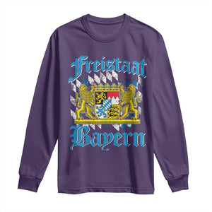 Freistaat Bayern Long Sleeve Shirt Bavaria German Munich Oktoberfest TS11 Purple Print Your Wear