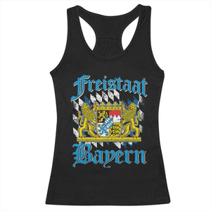 Freustaat Bayern Racerback Tank Top Bavaria German Munich Oktoberfest TS11 Black Print Your Wear