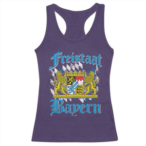 Freustaat Bayern Racerback Tank Top Bavaria German Munich Oktoberfest TS11 Purple Print Your Wear