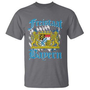 Freustaat Bayern T Shirt Bavaria German Munich Oktoberfest TS11 Charcoal Print Your Wear