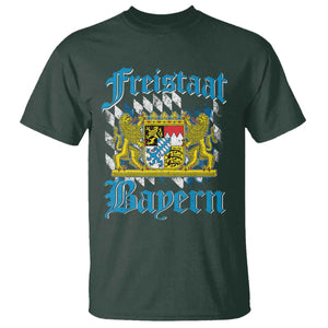 Freustaat Bayern T Shirt Bavaria German Munich Oktoberfest TS11 Dark Forest Green Print Your Wear