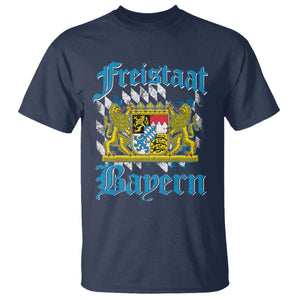 Freustaat Bayern T Shirt Bavaria German Munich Oktoberfest TS11 Navy Print Your Wear