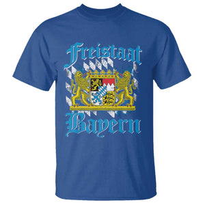 Freustaat Bayern T Shirt Bavaria German Munich Oktoberfest TS11 Royal Blue Print Your Wear
