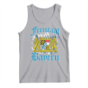 Freustaat Bayern Tank Top Bavaria German Munich Oktoberfest TS11 Athletic Heather Print Your Wear