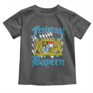 Freustaat Bayern Toddler T Shirt Bavaria German Munich Oktoberfest TS11 Dark Heather Print Your Wear
