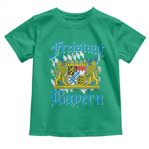 Freustaat Bayern Toddler T Shirt Bavaria German Munich Oktoberfest TS11 Irish Green Print Your Wear
