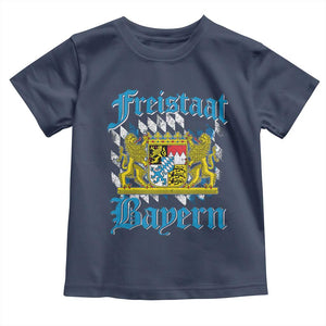 Freustaat Bayern Toddler T Shirt Bavaria German Munich Oktoberfest TS11 Navy Print Your Wear