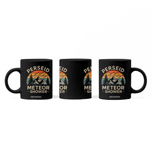 Perseid Meteor Shower Coffee Mug Shooting Stars Astronomy Vintage Mountain TS11 Print Your Wear