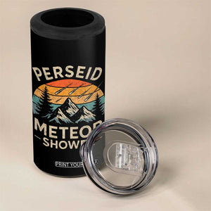 Perseid Meteor Shower 4 in 1 Can Cooler Tumbler Shooting Stars Astronomy Vintage Mountain TS11 Print Your Wear
