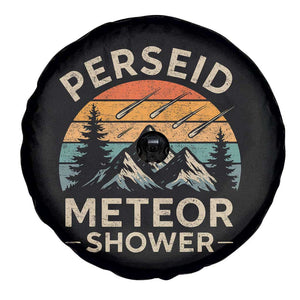 Perseid Meteor Shower Spare Tire Cover Shooting Stars Astronomy Vintage Mountain TS11 Print Your Wear
