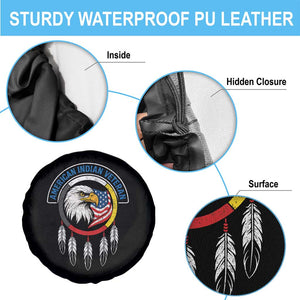 American Indian Veteran Spare Tire Cover Native American Veteran Eagle Dreamcatcher TS11 Print Your Wear