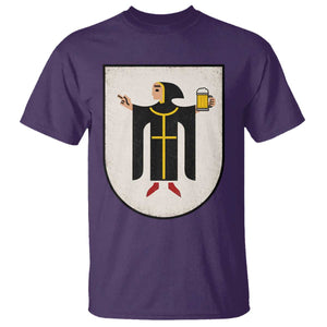 Funny Munich Oktoberfest Munchen Coat of Arms T Shirt Münchner Kindl Beer Drinking