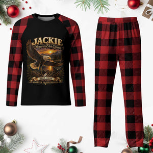 Jackie The Eagle Big Bear Lake California Plaid Pajama Set Forever Our Queen And In Our Hearts Wildlife Supports TS11 Buffalo Plaid Print Your Wear