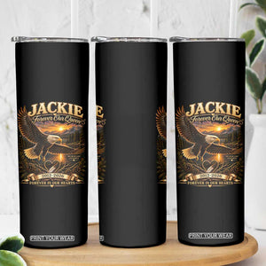 Jackie The Eagle Big Bear Lake California Skinny Tumbler Forever Our Queen And In Our Hearts Wildlife Supports TS11 Print Your Wear