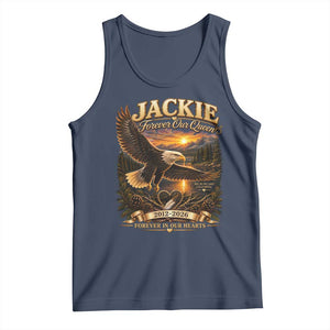 Jackie The Eagle Big Bear Lake California Tank Top Forever Our Queen And In Our Hearts Wildlife Supports TS11 Navy Print Your Wear