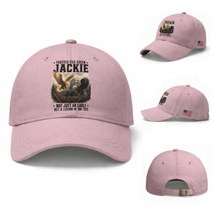 Jackie Bald Eagle Baseball Cap Forever Our Queen Not Just An Eagle But A Legend In The Sky TS11 Baseball Cap Universal Fit Light Pink Print Your Wear