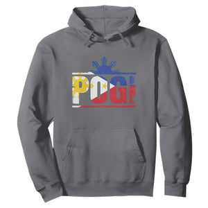 Pogi Filipino Slang Filipino Flag Pinoy Sun And Star Hoodie TS11 Charcoal Print Your Wear