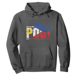 Pogi Filipino Slang Filipino Flag Pinoy Sun And Star Hoodie TS11 Dark Heather Print Your Wear