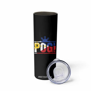 Pogi Filipino Slang Filipino Flag Pinoy Sun And Star Skinny Tumbler TS11 Print Your Wear