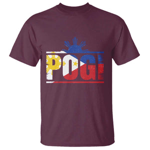 Pogi Filipino Slang Filipino Flag Pinoy Sun And Star T Shirt TS11 Maroon Print Your Wear