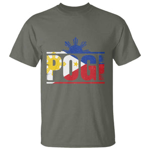 Pogi Filipino Slang Filipino Flag Pinoy Sun And Star T Shirt TS11 Military Green Print Your Wear