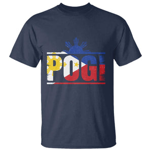 Pogi Filipino Slang Filipino Flag Pinoy Sun And Star T Shirt TS11 Navy Print Your Wear