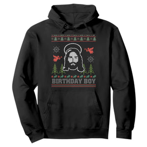 Funny Christian Christmas Hoodie Birthday Boy Jesus God Xmas Tree Angels TS11 Black Print Your Wear