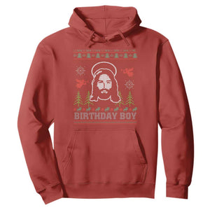 Funny Christian Christmas Hoodie Birthday Boy Jesus God Xmas Tree Angels TS11 Red Print Your Wear