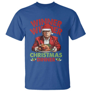 Funny Trump Christmas T Shirt Winner Winner Christmas Dinner Santa Trump Turkey TS11 Royal Blue Print Your Wear