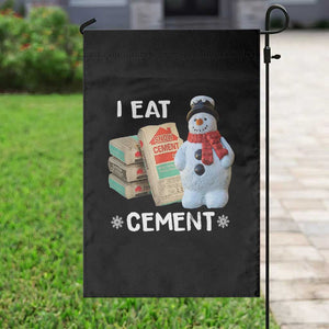 Funny Christmas I Eat Cement Garden Flag Snowman Snow Cement Oddly Specific Dank Meme TS11 Print Your Wear
