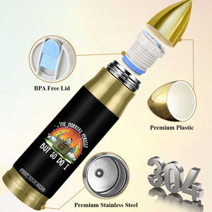 Funny Christmas Opossum Bullet Tumbler The Horrors Persist But So Do I Dumpster Fire Rainbow TS11 Print Your Wear