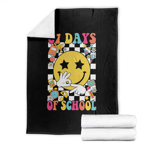 67 Days Of School Throw Blanket Six Seven Meme Student Teacher TS11 Black Print Your Wear