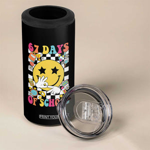 67 Days Of School 4 in 1 Can Cooler Tumbler Six Seven Meme Student Teacher TS11 Print Your Wear