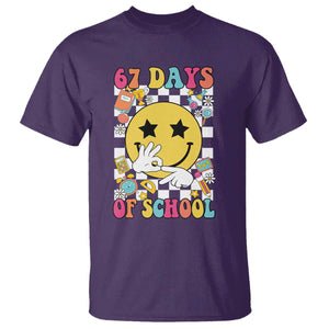 67 Days Of School T Shirt Six Seven Meme Student Teacher TS11 Purple Print Your Wear