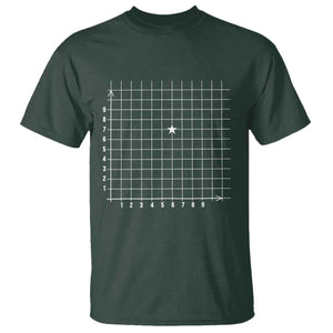 Funny 67 Math Coordinates T Shirt Teacher Student Six Seven Meme TS11 Dark Forest Green Print Your Wear