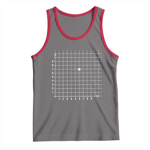 Funny 67 Math Coordinates Tank Top Teacher Student Six Seven Meme TS11 Deep Heather Red Print Your Wear
