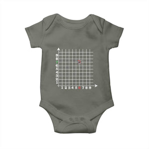 Funny 67 Math Coordinates Christmas Baby Onesie Dabbing Santa Teacher Student Six Seven Meme TS11 Military Green Print Your Wear
