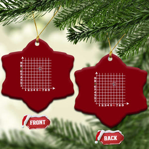Funny 67 Math Coordinates Christmas Ceramic Ornament Dabbing Santa Teacher Student Six Seven Meme TS11 Print Your Wear