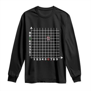 Funny 67 Math Coordinates Christmas Long Sleeve Shirt Dabbing Santa Teacher Student Six Seven Meme TS11 Black Print Your Wear