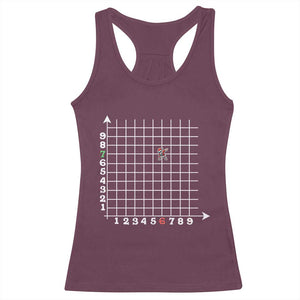 Funny 67 Math Coordinates Christmas Racerback Tank Top Dabbing Santa Teacher Student Six Seven Meme TS11 Maroon Print Your Wear