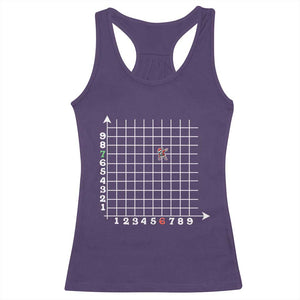Funny 67 Math Coordinates Christmas Racerback Tank Top Dabbing Santa Teacher Student Six Seven Meme TS11 Purple Print Your Wear